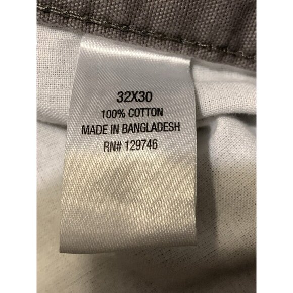 Blue Mountain Men's Pants 32 x 30 Grey 100% Cotton Straight Canvas Five Pockets - Picture 5 of 6